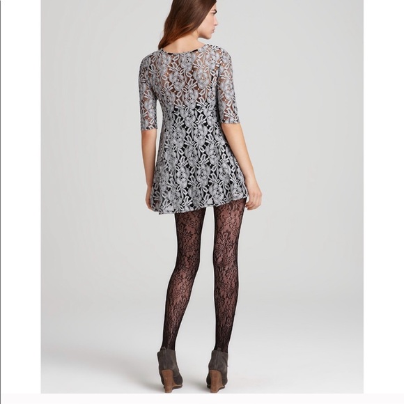 Free People Black and Gray Lace Dress - Picture 2 of 11